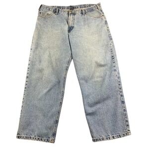 RK Brand Rural King Jeans Men 38x28 Relaxed Denim Pants Blue Medium Wash Work